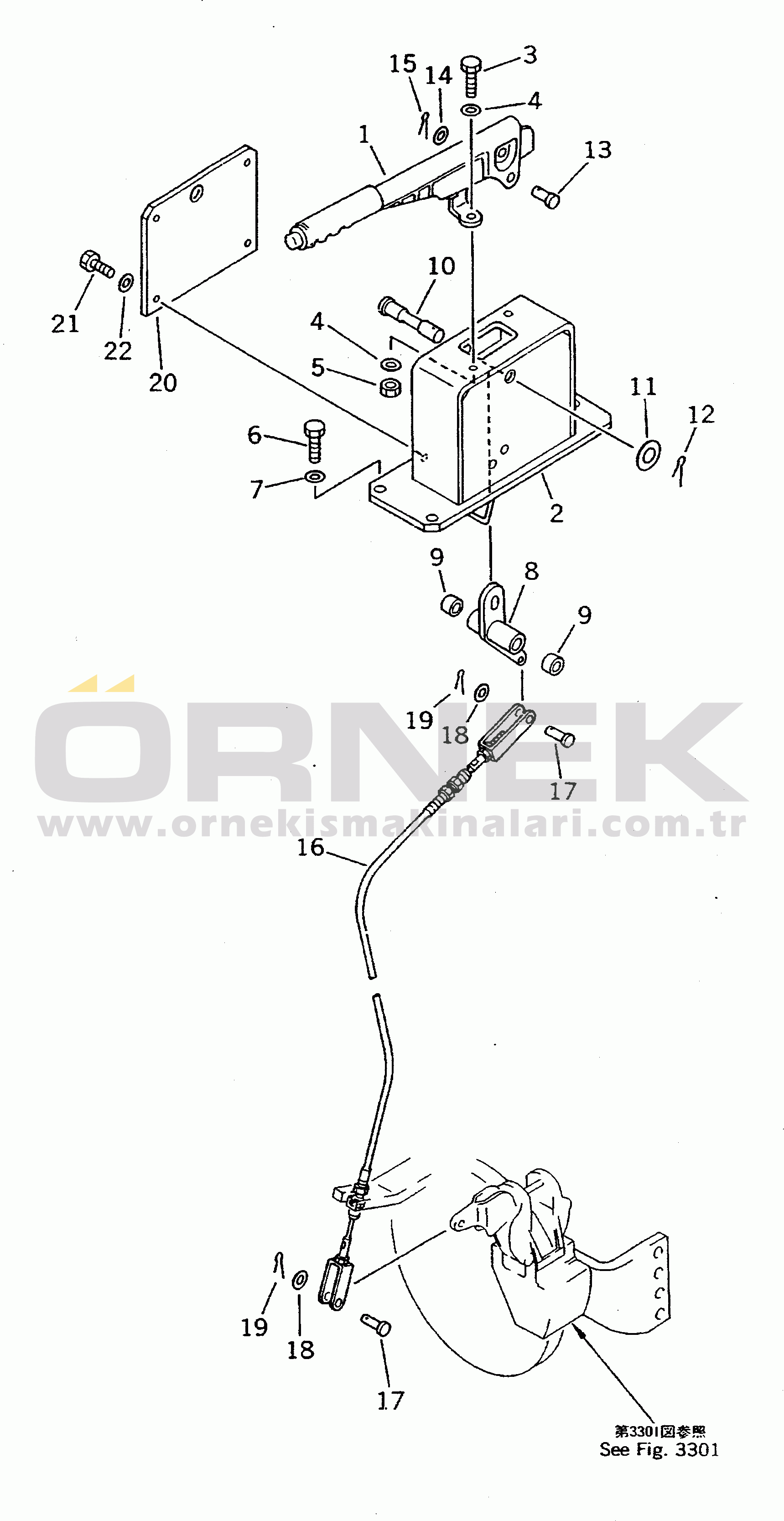 Komatsu WA70-1 S/N 10001-UP PARKING BRAKE CONTROL(#10001-11999)