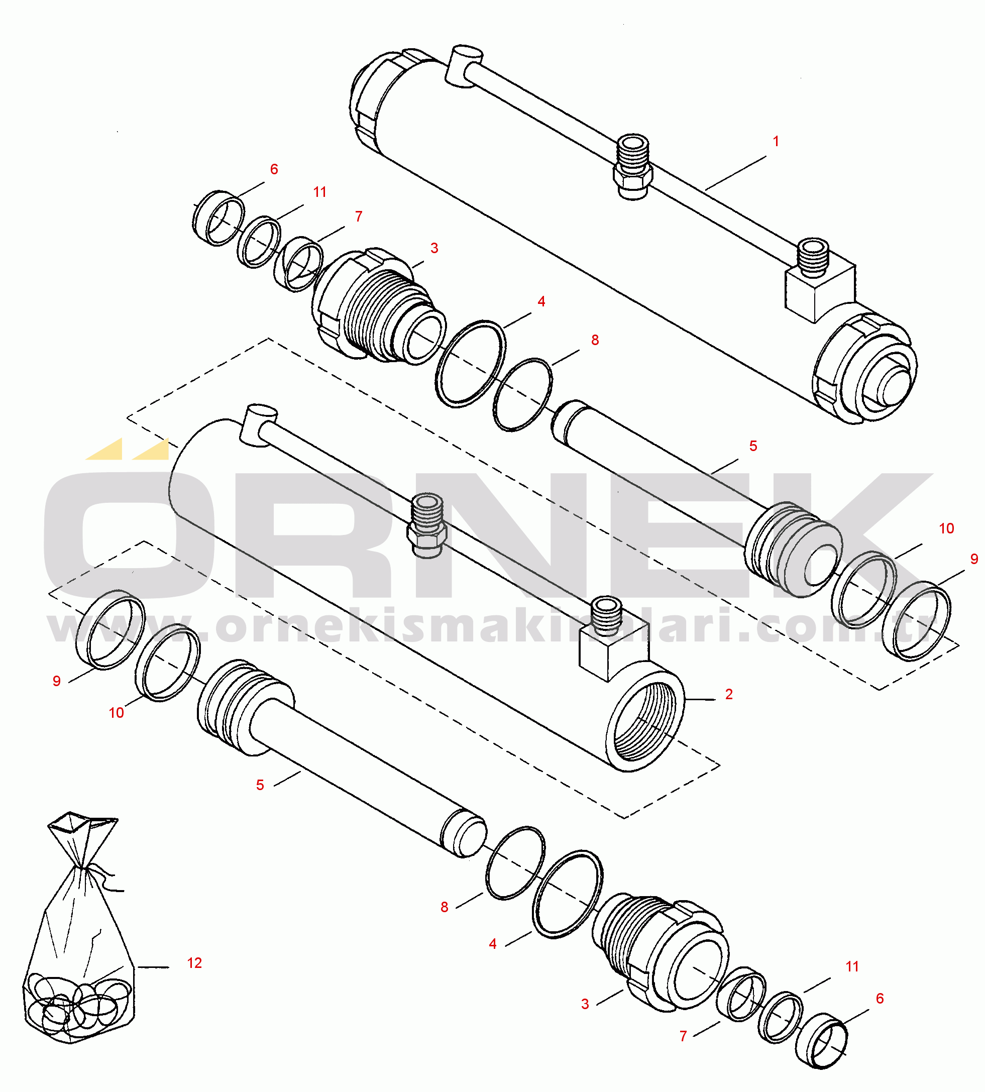 Komatsu WA75-1 (15F) S/N 371320051 and UP QUICK CHANGE DEVICE, CYLINDER