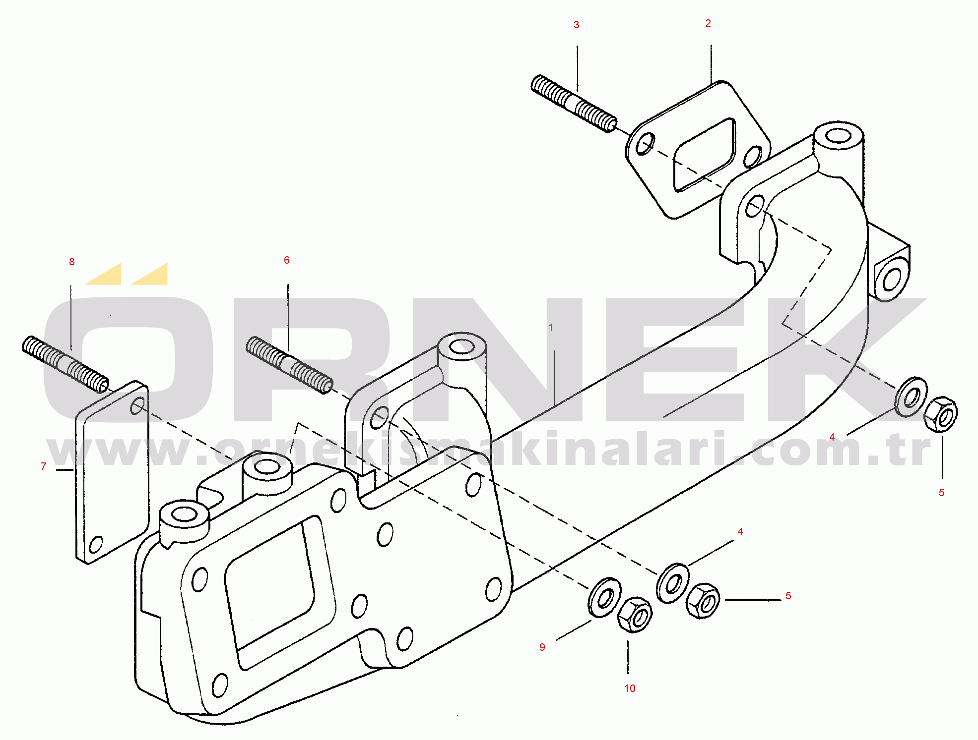 Komatsu WA75-1 (15F) S/N 371320051 and UP EXHAUST SYSTEM