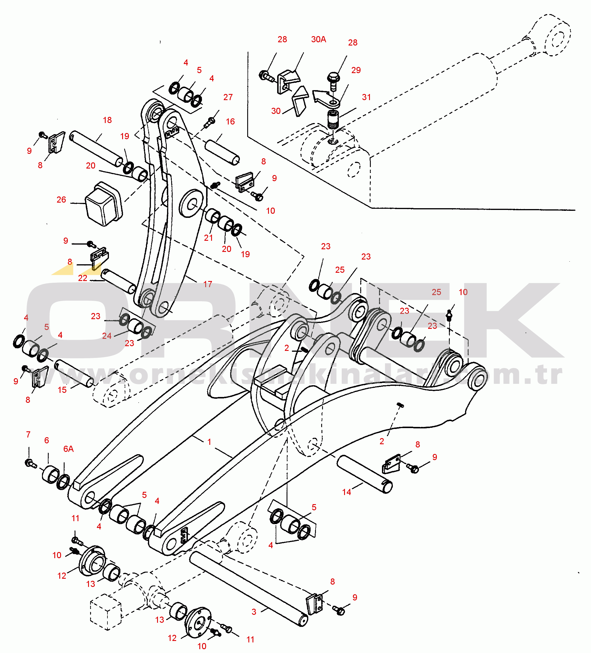 Komatsu WA75-1 (15F) S/N 371320051 and UP BOOM