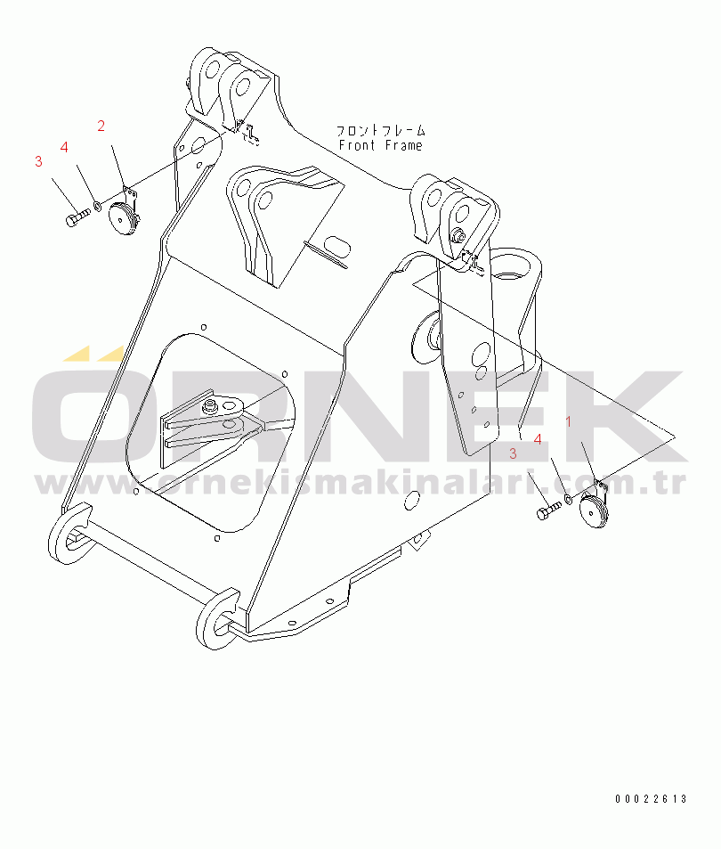 Komatsu WA80-3 S/N 10001-UP (Cab Spec.) HORN(#11708-)