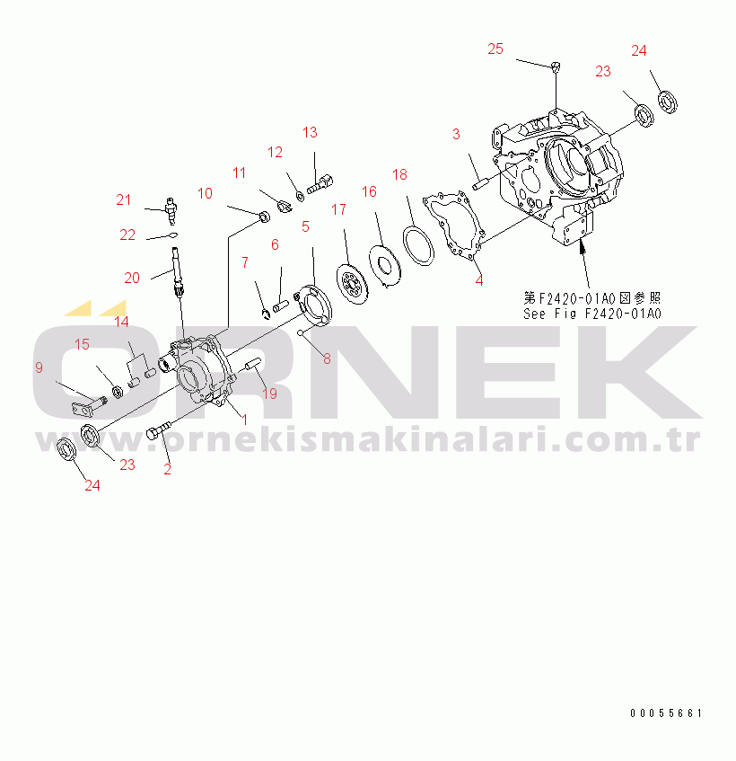 Komatsu WA80-3 S/N 10001-UP (Cab Spec.) TRANSFER (INNER PARTS¤ 2/2)(#10001-13145)
