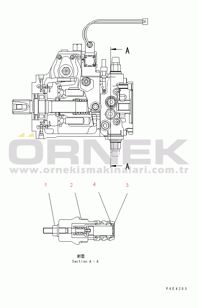 Komatsu WA80-3 S/N 10001-UP (Cab Spec.) HST PUMP (INNER PARTS¤ 1/7)(#10001-12019)