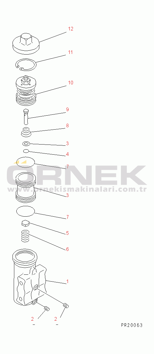 Komatsu WA800-1-13 S/N 10001-UP AIR GOVERNOR