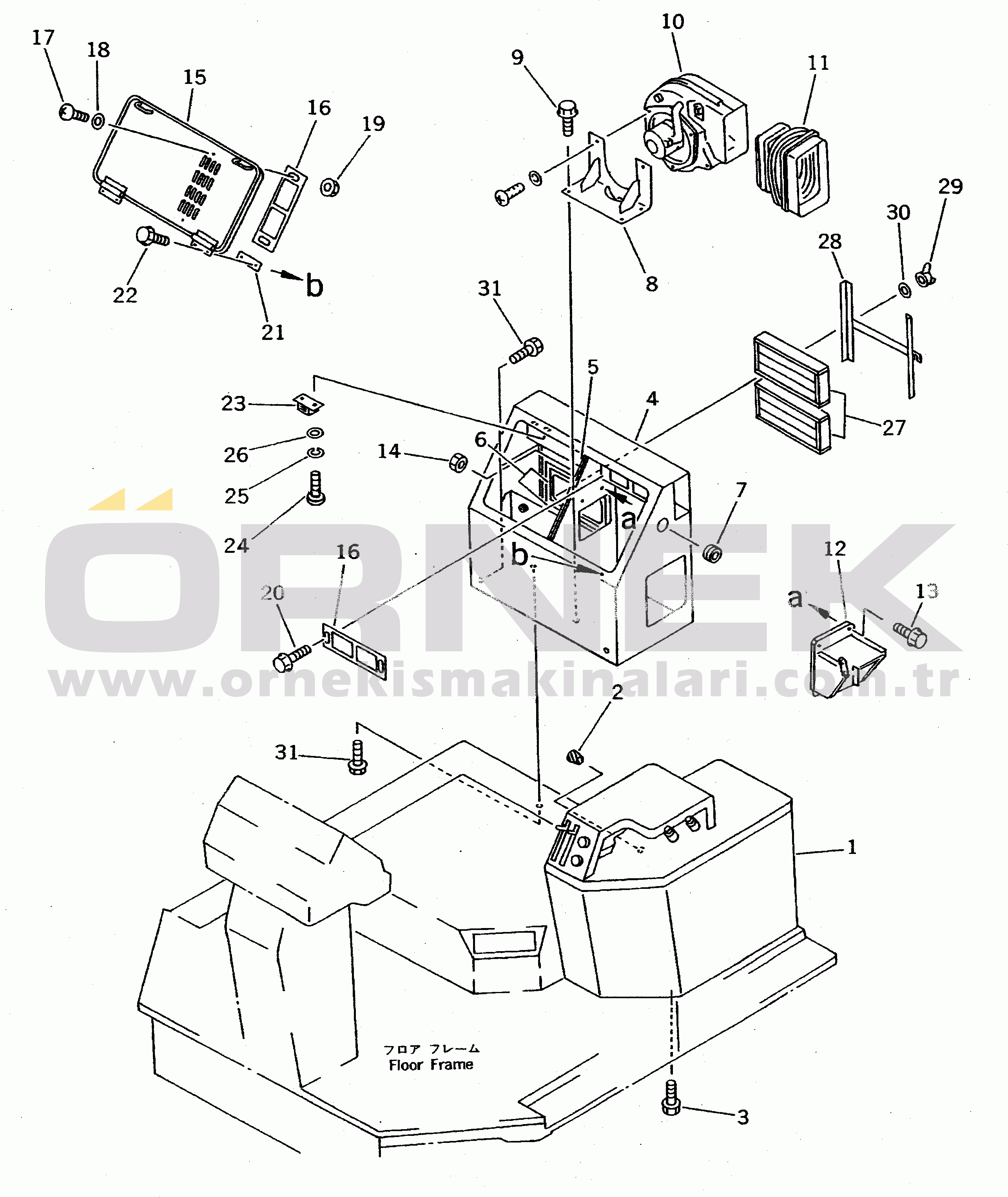 Komatsu WA800-2 S/N 10001-UP AIR CONDITIONER PIPING (DENSO) (5/5)(#10501-10529)
