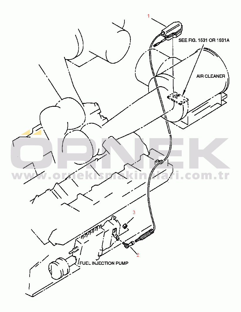 Komatsu WA900-1L S/N A20001-A20007 FIG NO. 0409 FUEL PUMP LINKAGE (3/3)