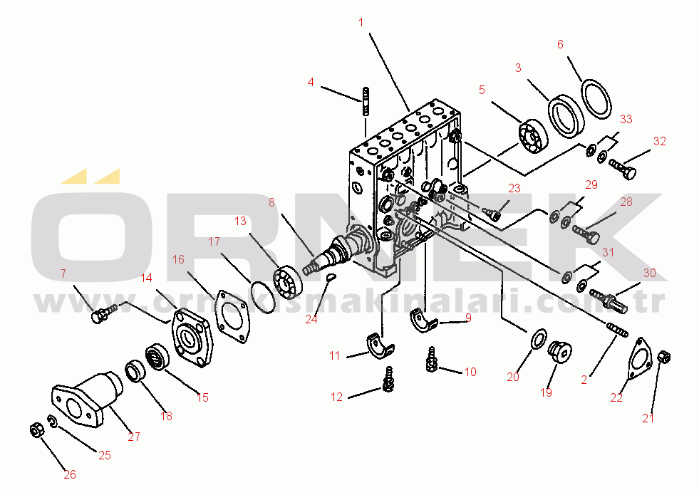 Komatsu WA900-1L S/N A20001-A20007 FIG NO. 0451B FUEL PUMP (PUMP L.H.) (1/2)