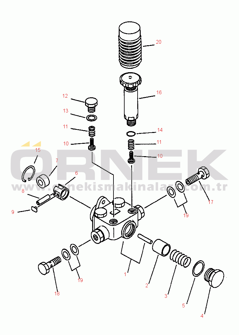 Komatsu WA900-1L S/N A20001-A20007 FIG NO. 0481 FUEL FEED PUMP (L.H.)