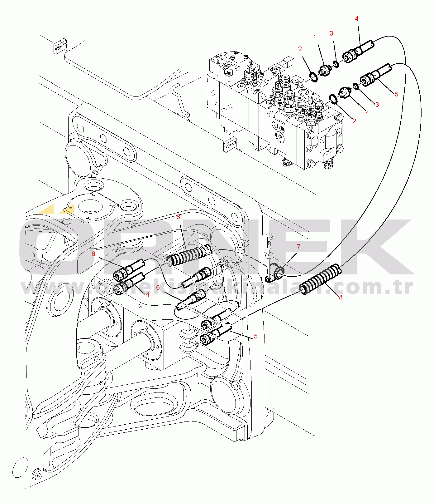 Гидравлическая схема komatsu wb93r