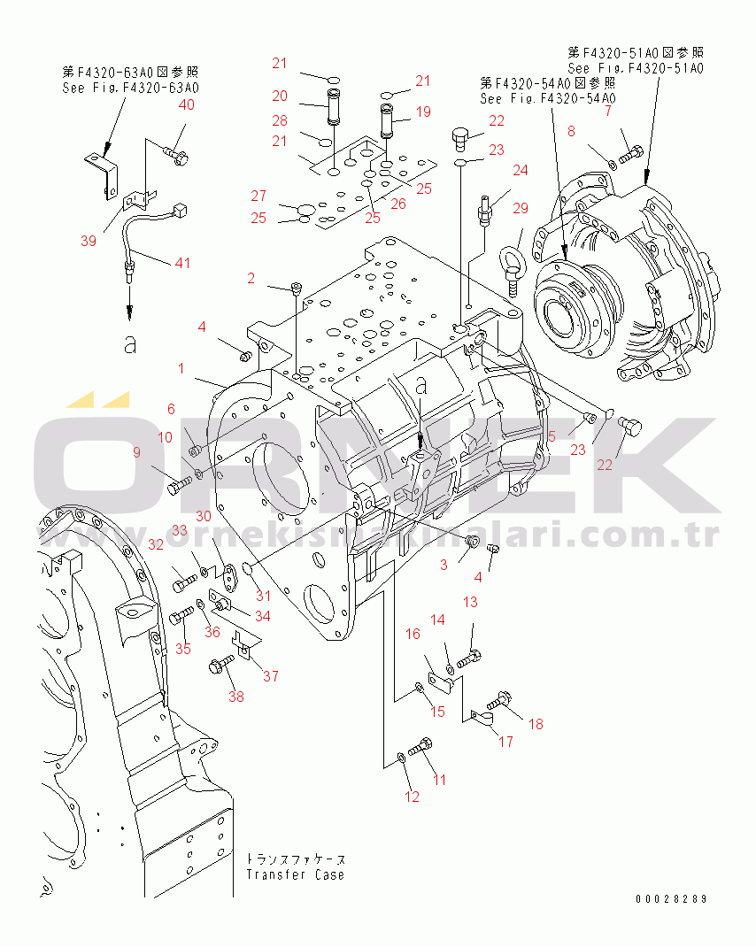 Komatsu WD500-3 S/N 50001-UP TRANSMISSION (TRANSMISSION CASE)