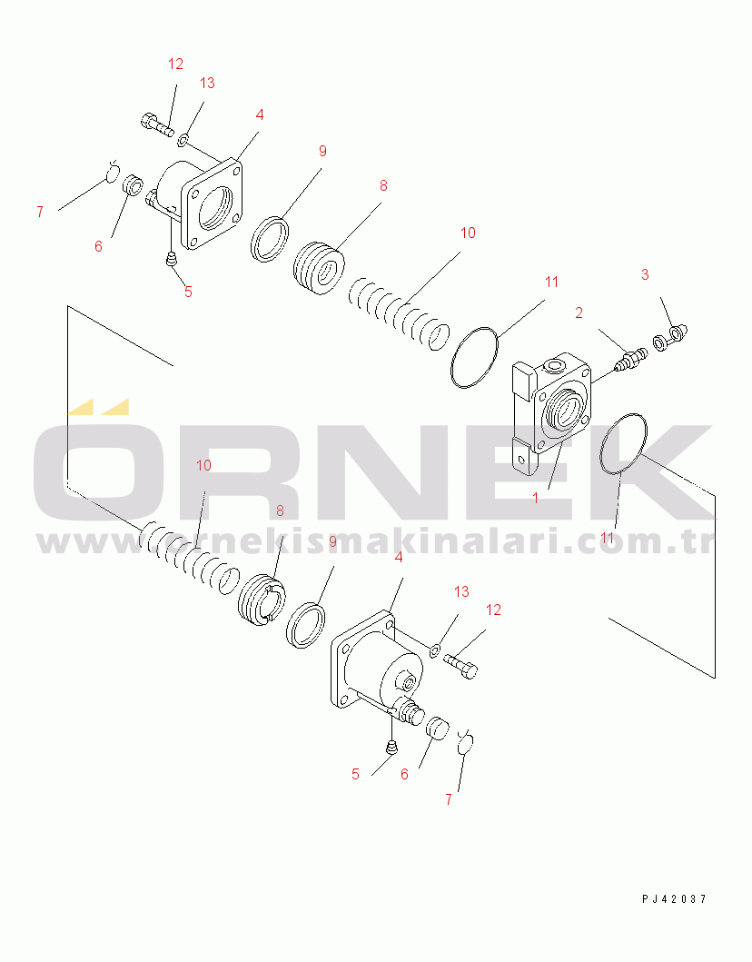 Komatsu WD600-1 S/N 10001-UP SLACK ADJUSTER
