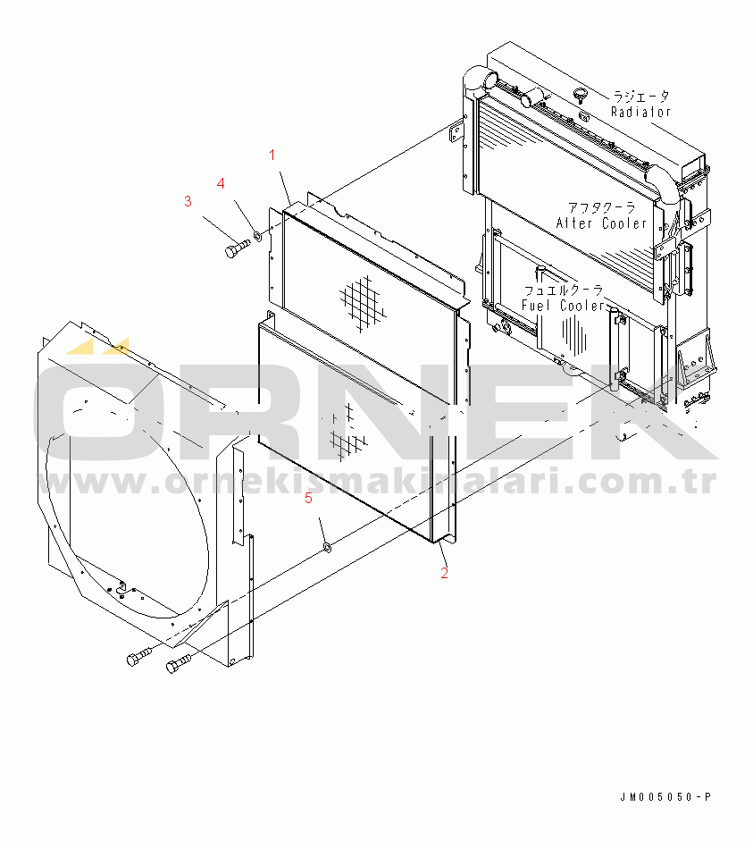 Komatsu WD600-3 S/N 50001-UP RADIATOR (PROTECTOR)(#50093-)