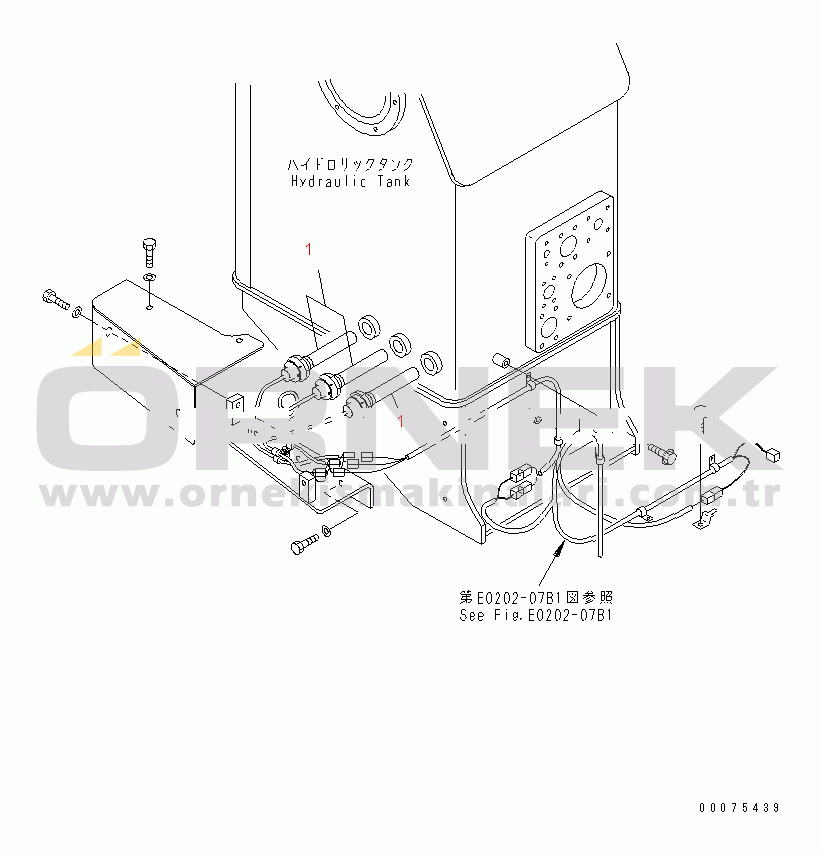 Komatsu WD600-3 S/N 50001-UP HYDRAULIC TANK (HEATER) (COLD WEATHER (A) SPEC.)(#50093-)