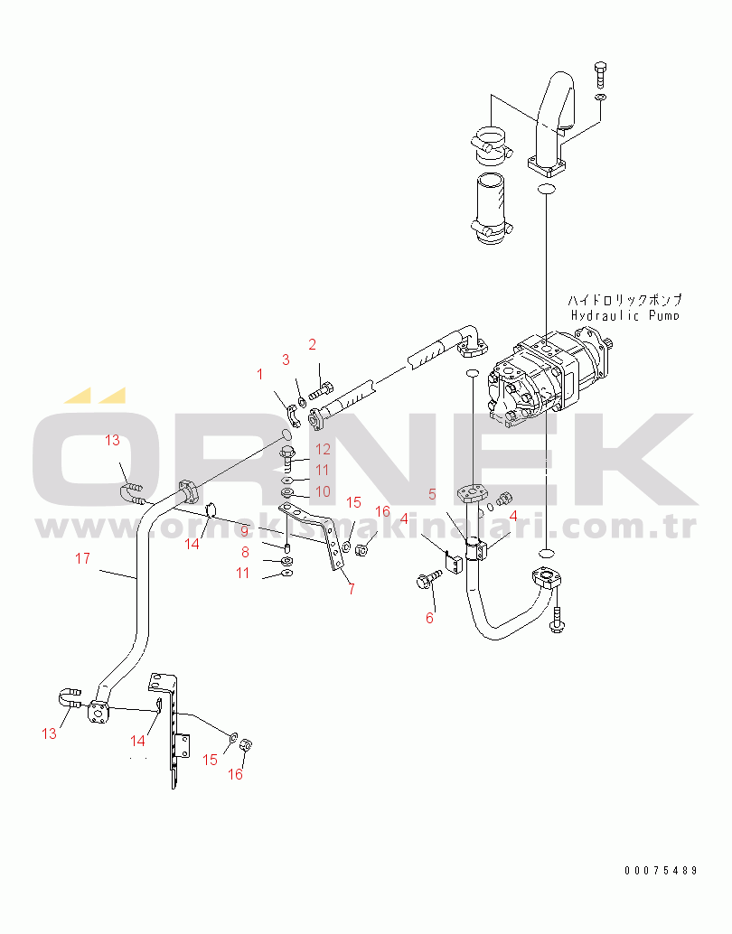 Komatsu WD600-3 S/N 50001-UP STEERING LINE (DELIVERY PIPING¤ 1/2)(#50093-)