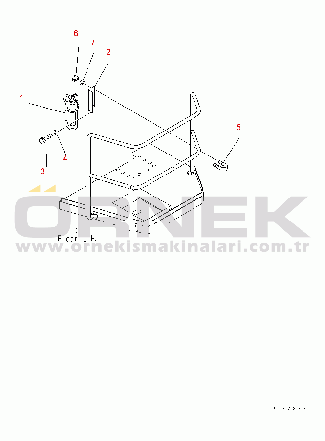 Komatsu WD600-3 S/N 50001-UP FIRE EXTINGUISHER (CHINESE)