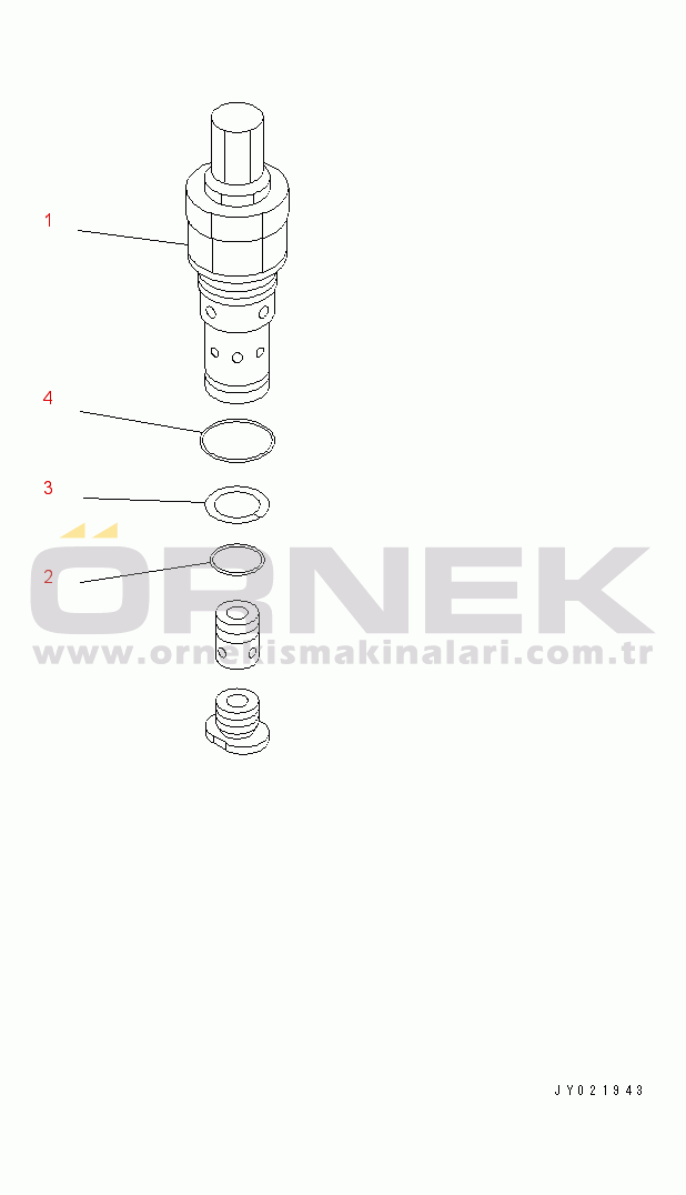 Komatsu WD600-3 S/N 50001-UP RELIEF VALVE (-40ЯC)(#50183-)