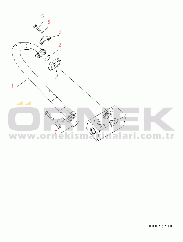Komatsu WD600-6 S/N 55001-55003 TORQUE CONVERTER AND TRANSMISSION (COOLING LINE) (1/2)(#55001-)