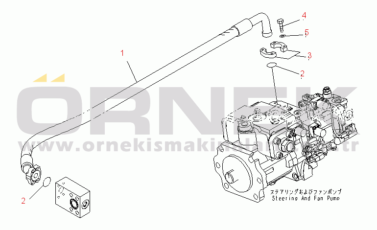 Komatsu WD600-6 S/N 55001-55003 TORQUE CONVERTER AND TRANSMISSION (DELIVERY PIPING)(#55003-)