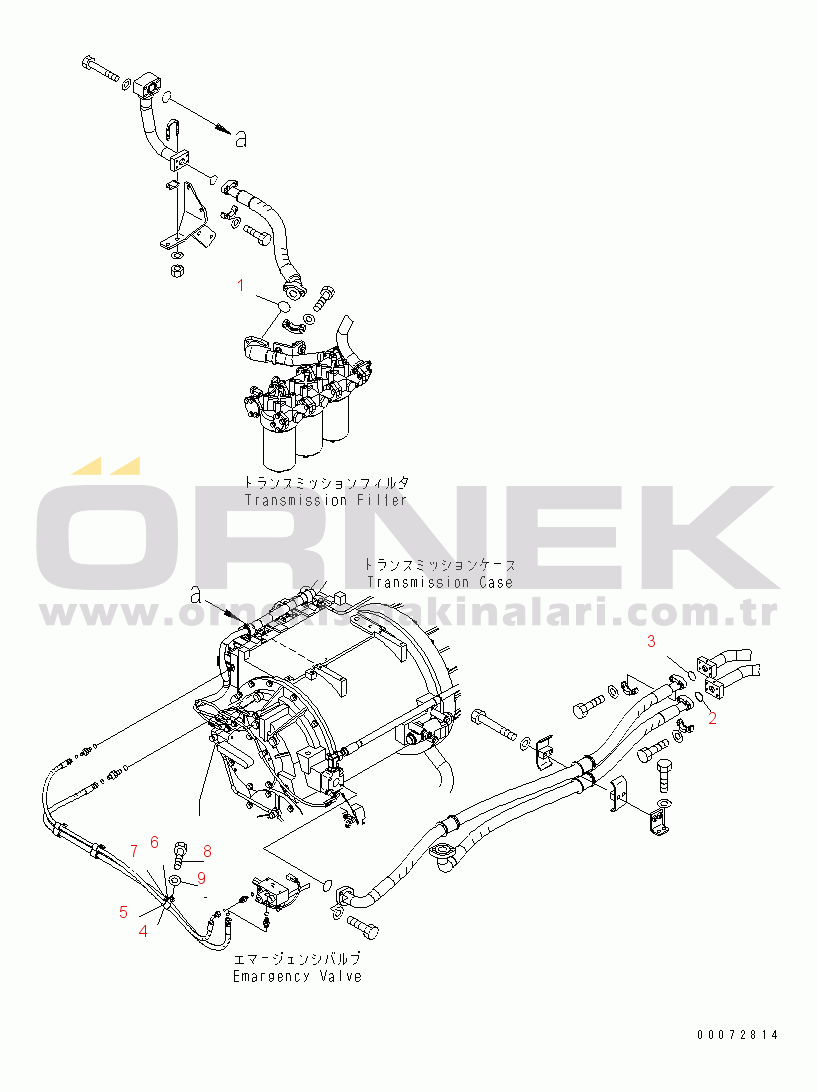 Komatsu WD600-6 S/N 55001-55003 TORQUE CONVERTER AND TRANSMISSION (RELATED PARTS)(#55001-)