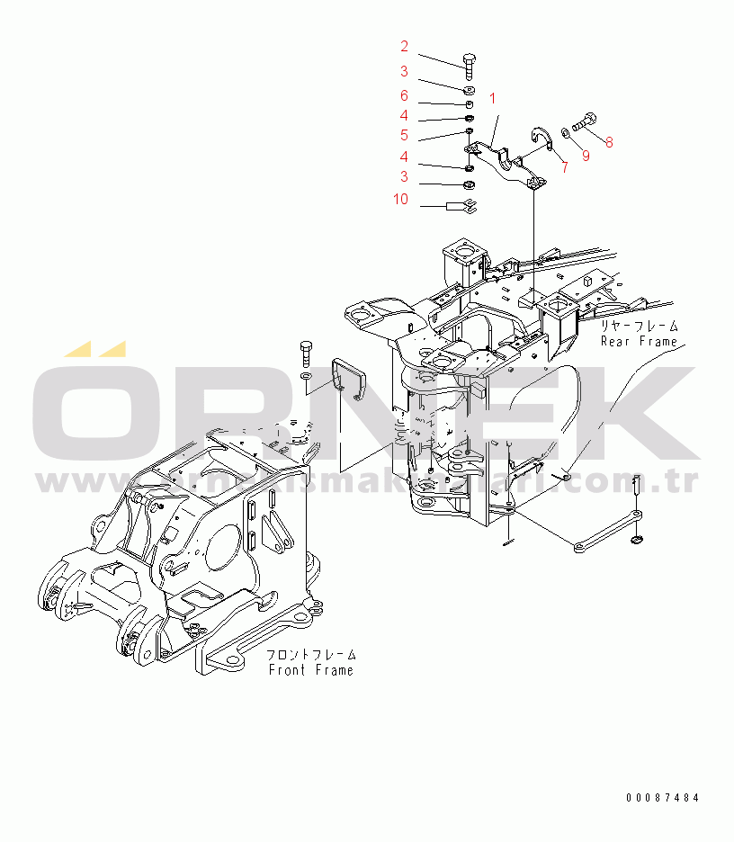 Komatsu WD600-6 S/N 55001-55003 TORQUE CONVERTER AND TRANSMISSION (UPPER SHAFT GUARD)(#55001-)