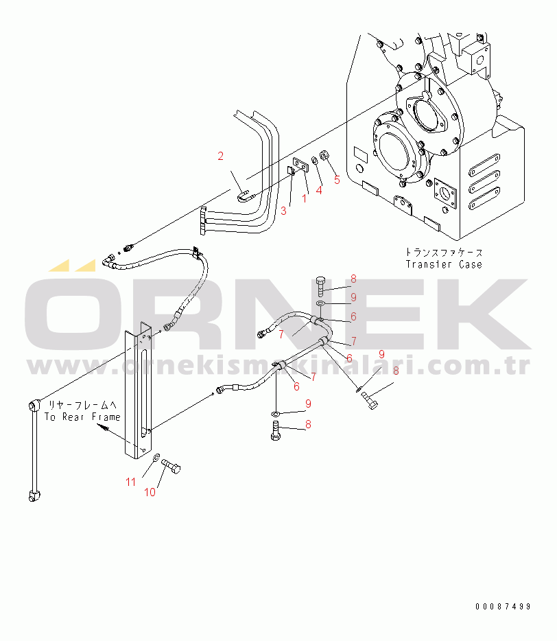 Komatsu WD600-6 S/N 55001-55003 TRANSMISSION OIL FILLER (2/2)(#55001-)