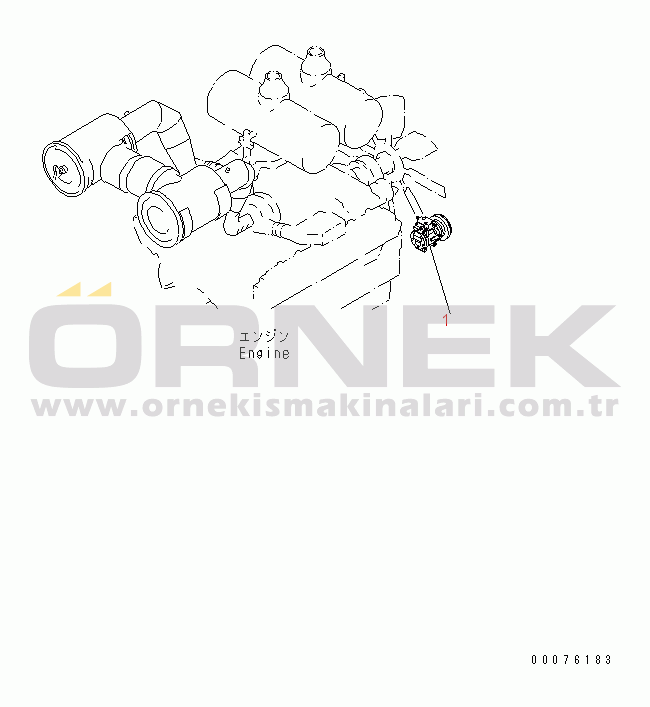 Komatsu WD900-3 S/N 50001-UP ENGINE (AIR COMPRESSOR)(#50042-)