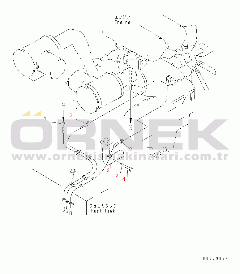 Komatsu WD900-3 S/N 50001-UP ENGINE RELATED PARTS (DRAIN PARTS)(#50042-)