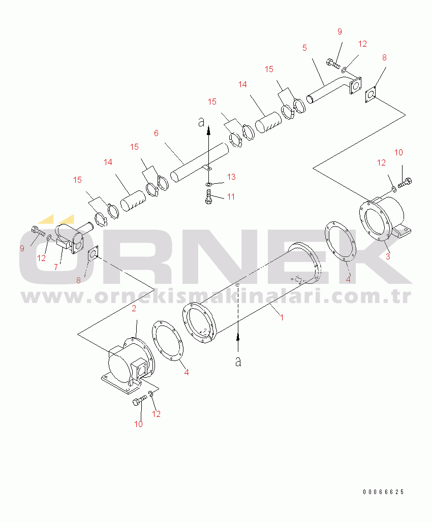 Komatsu WD900-3 S/N 50001-UP RADIATOR (OIL COOLER)(#50042-)