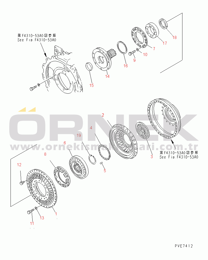 Komatsu WD900-3 S/N 50001-UP TORQUE CONVERTER BARE