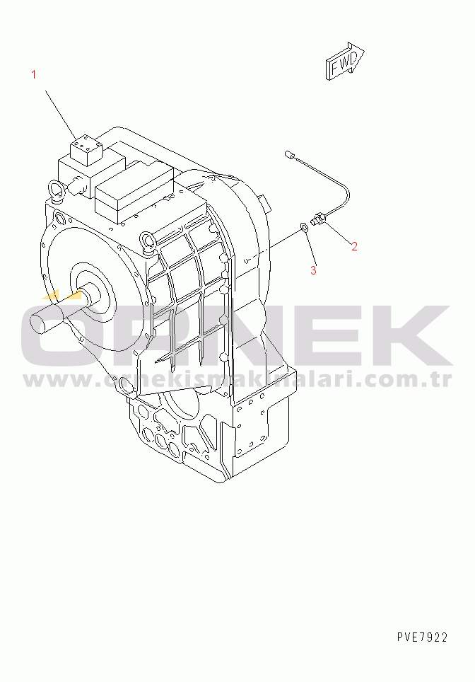 Komatsu WD900-3 S/N 50001-UP TRANSMISSION (SENSOR¤ SPEED)(#50001-50041)