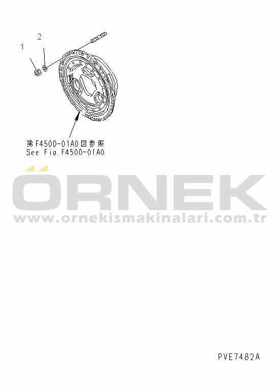 Komatsu WD900-3 S/N 50001-UP REAR AXLE (WHEEL RIM MOUNTING PARTS)(#50001-50041)