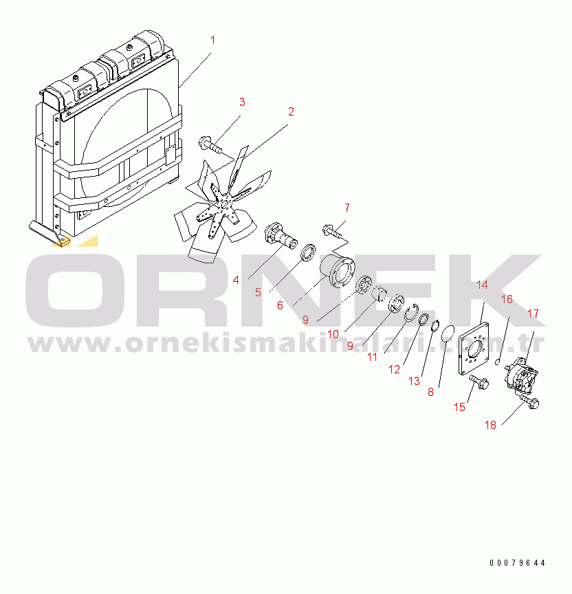 Komatsu WD900-3 S/N 50001-UP TORQUE CONVERTER AND TRANSMISSION LINE (FUEL COOLEER)(#50042-)