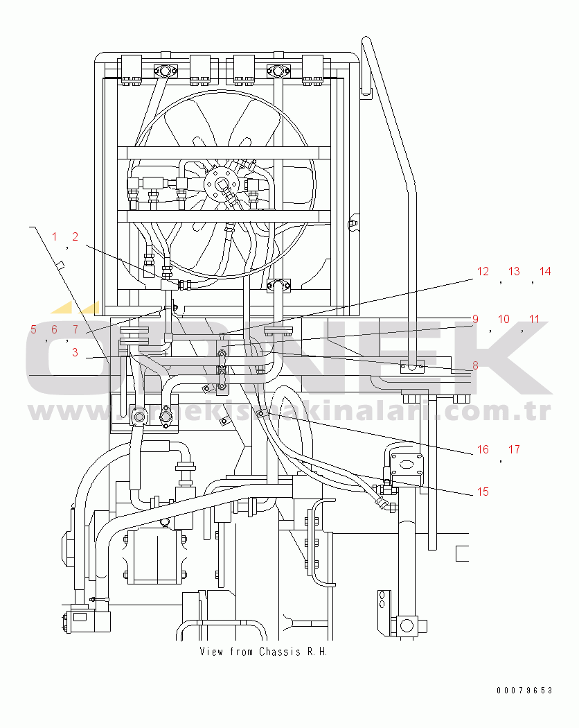Komatsu WD900-3 S/N 50001-UP TORQUE CONVERTER AND TRANSMISSION LINE (DRAIN LINE) (2/2)(#50042-)