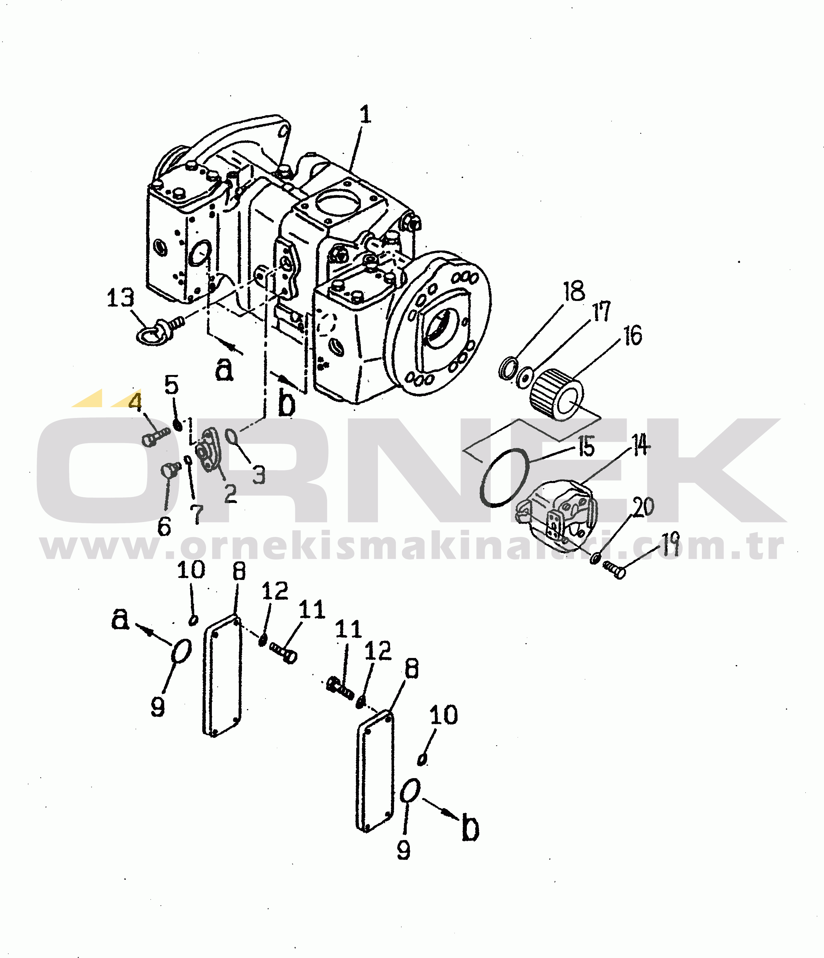 Komatsu WD900-3 S/N 50001-UP SWITCH PUMP (1/5)